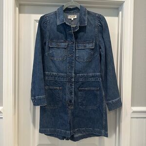 Madewell Denim Longsleeve Romper